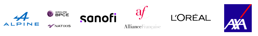 Alpine BPCE Natixis Sanofi Alliance Française L'Oréal AXA Ils nous ont fait confiance