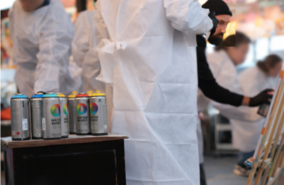 atelier team building street art RSE avec bombes water based