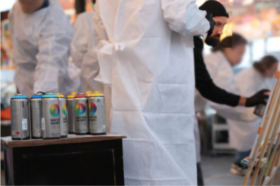 atelier team building street art RSE avec bombes water based